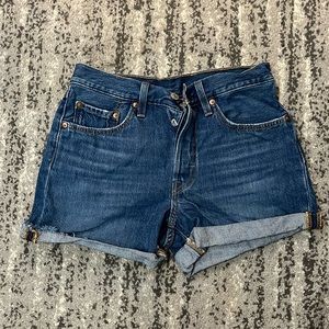 Levi’s 501 Original High-Waisted Jean Shorts - Like New, Size 26